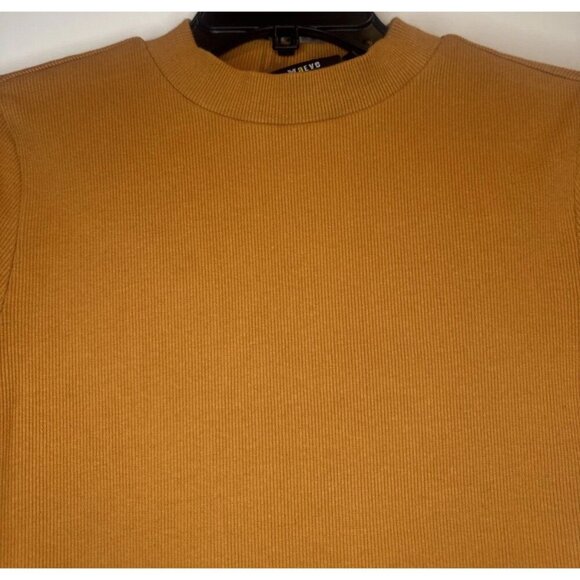 Maeve Anthropologie Womens Orange Short Sleeve Ribbed Top Blouse Sz XS - Picture 2 of 8